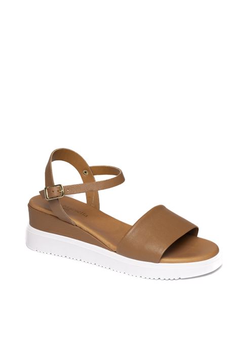 Tan leather sandal YUNA MARSELLA | FZ3-02XLVIT-CUOIO